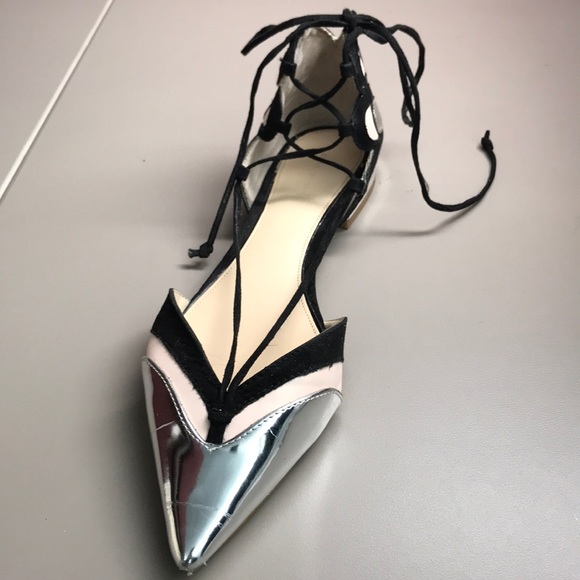 Zara lace up flats - Picture 2 of 8